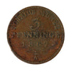German States 1867A Prussia 3 Pfennig VF-EF (VF30)