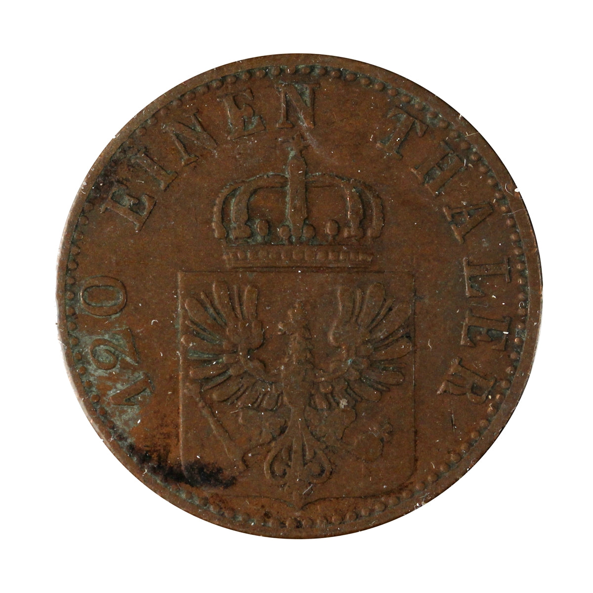 German States 1867A Prussia 3 Pfennig VF-EF (VF30)