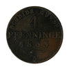 German States 1863A Prussia 4 Pfennig VF-EF (VF30)