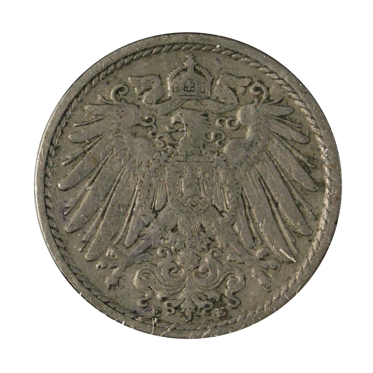 German Empire 1902E 5 Pfennig Extra Fine (EF40)