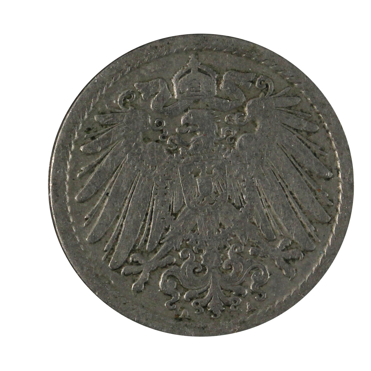 German Empire 1904A 5 Pfennig Extra Fine (EF40)