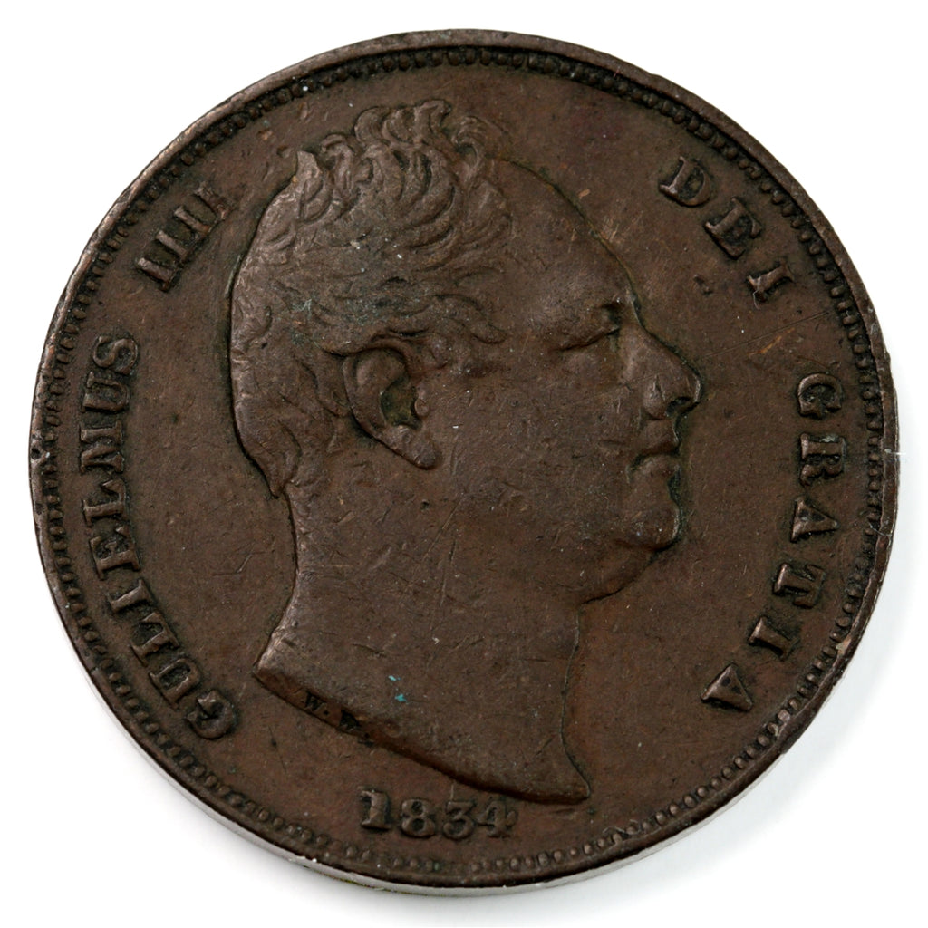 Great Britain 1834 Farthing VF-EF (VF30) $