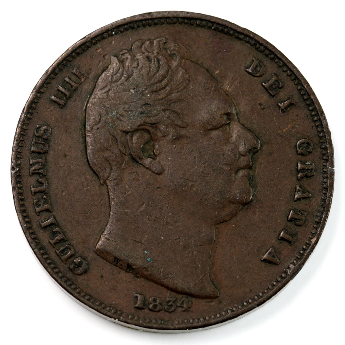 Great Britain 1834 Farthing VF-EF (VF30) $