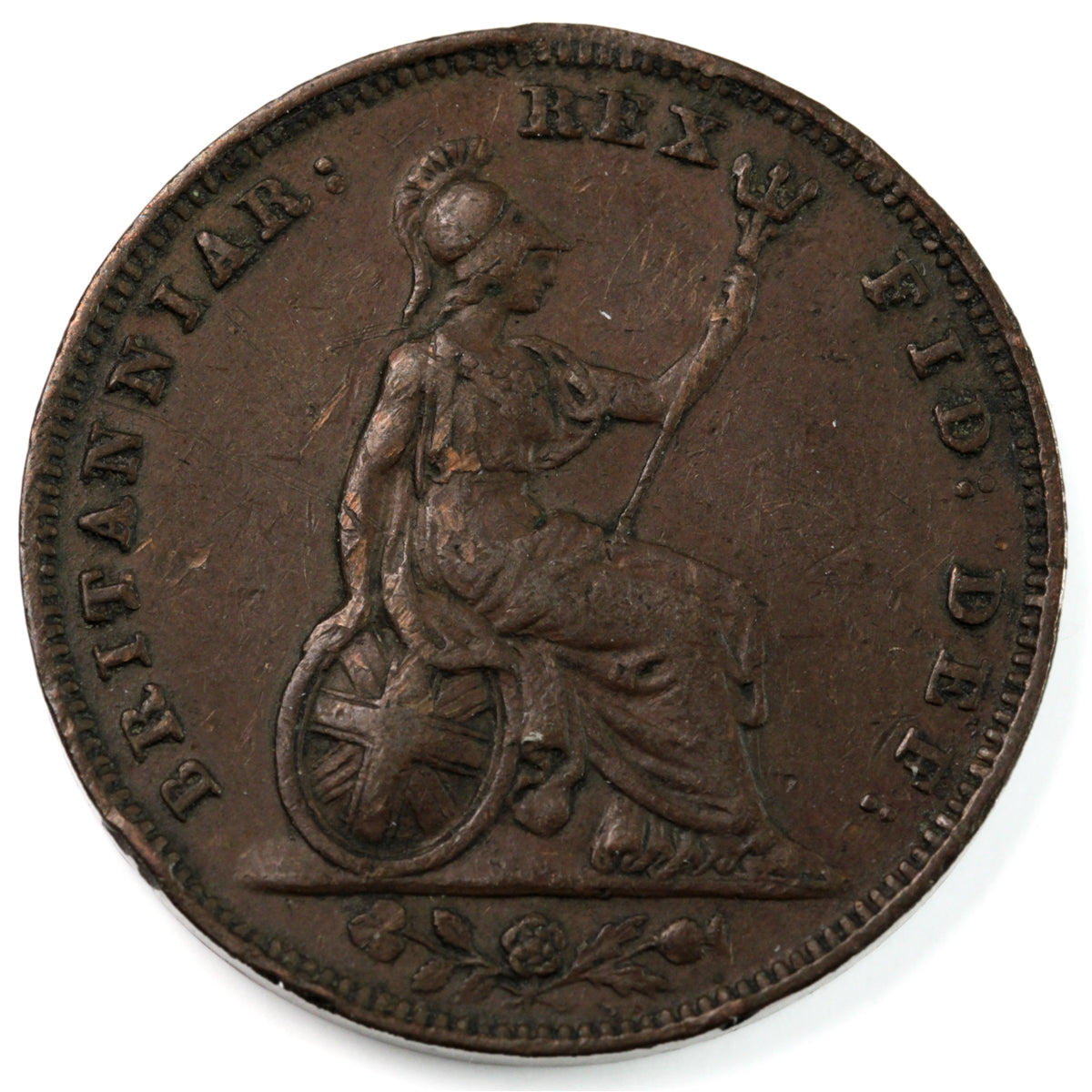Great Britain 1834 Farthing VF-EF (VF30) $