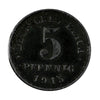 German Empire 1915A 5 Pfennig Almost Uncirculated (AU50)