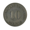 German Empire 1899A 10 Pfennig Almost Uncirculated (AU50)