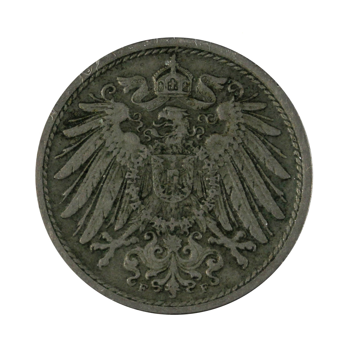 German Empire 1905F 10 Pfennig Extra Fine (EF40)