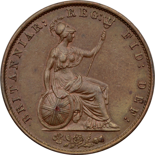 Great Britain 1857 1/2 Penny Almost Uncirculated (AU50) $