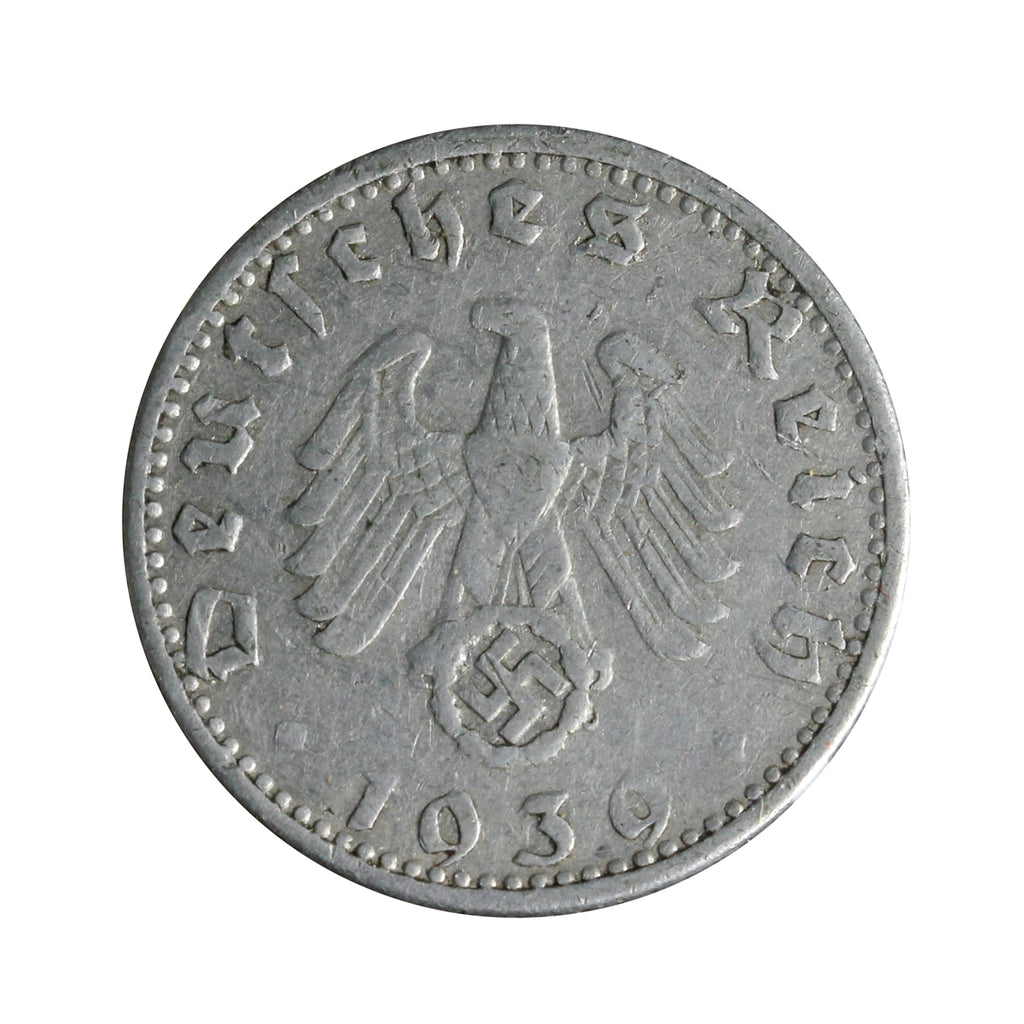 German Third Reich 1939G 50 Pfennig Very Fine (VF20)