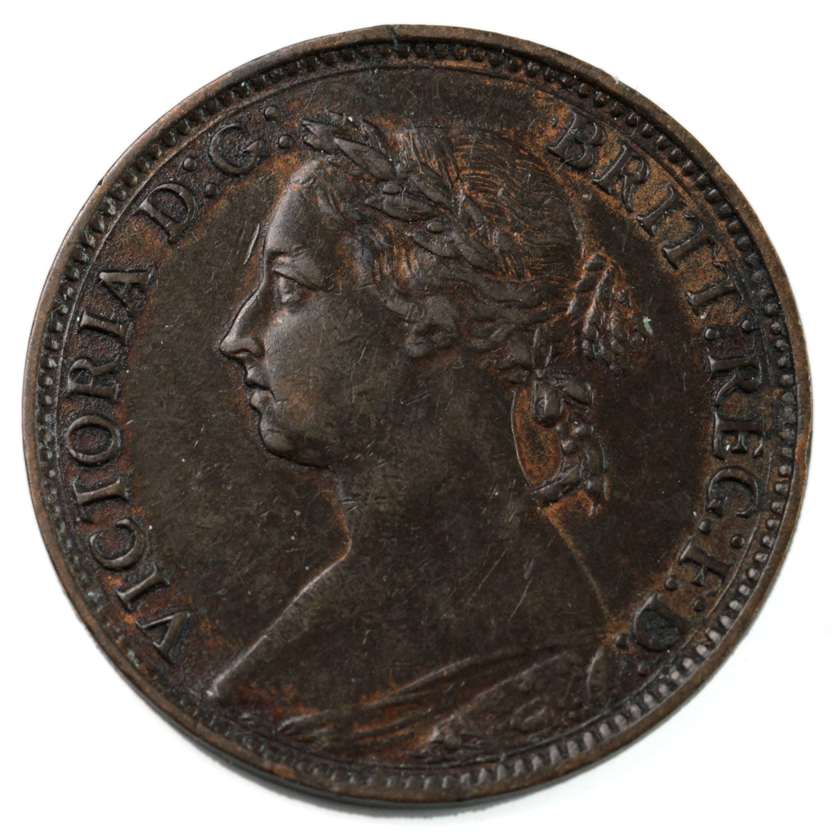 Great Britain 1881 Farthing EF-AU (EF45) $