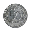German Weimar Republic 1919A 50 Pfennig Almost Uncirculated (AU50)