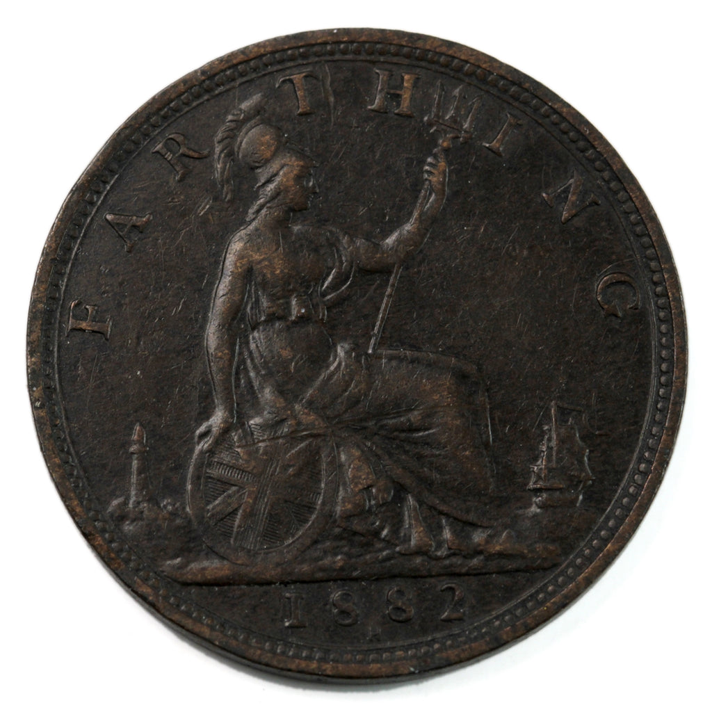 Great Britain 1882H Farthing Extra Fine (EF40) $