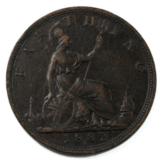 Great Britain 1882H Farthing Extra Fine (EF40) $