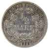 German Empire 1906A 1/2 Mark Extra Fine (EF40)