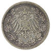 German Empire 1906A 1/2 Mark Extra Fine (EF40)