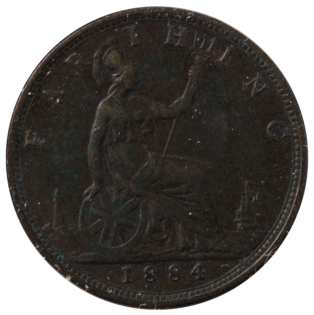 Great Britain 1884 Farthing Extra Fine (EF40)