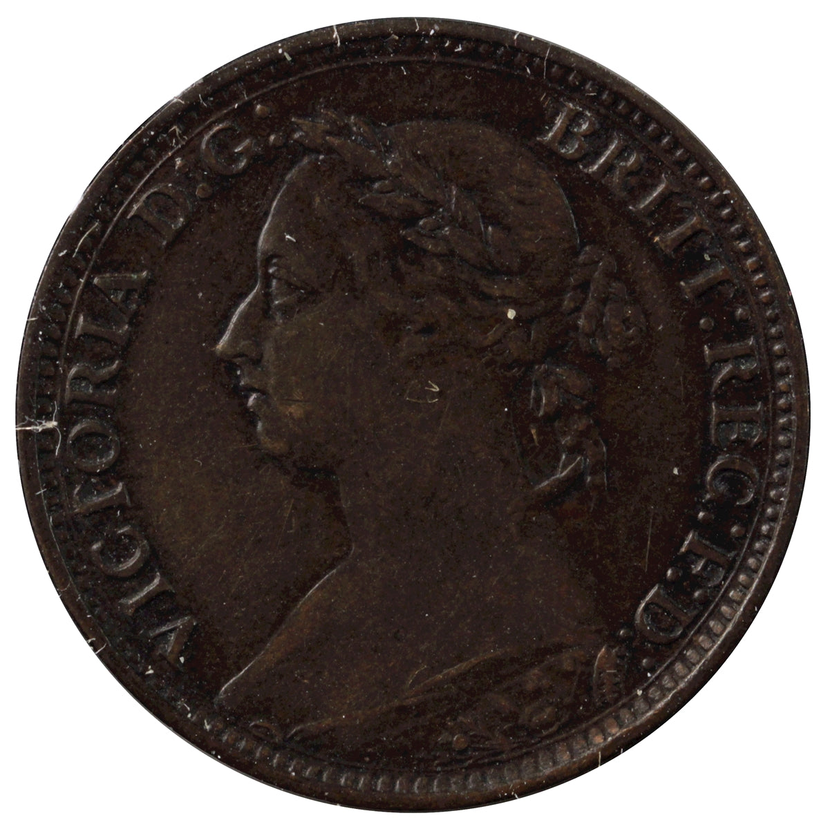 Great Britain 1884 Farthing Extra Fine (EF40)