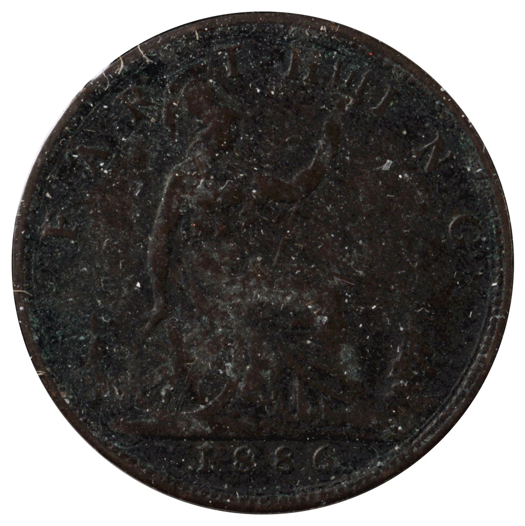Great Britain 1886 Farthing F-VF (F15)