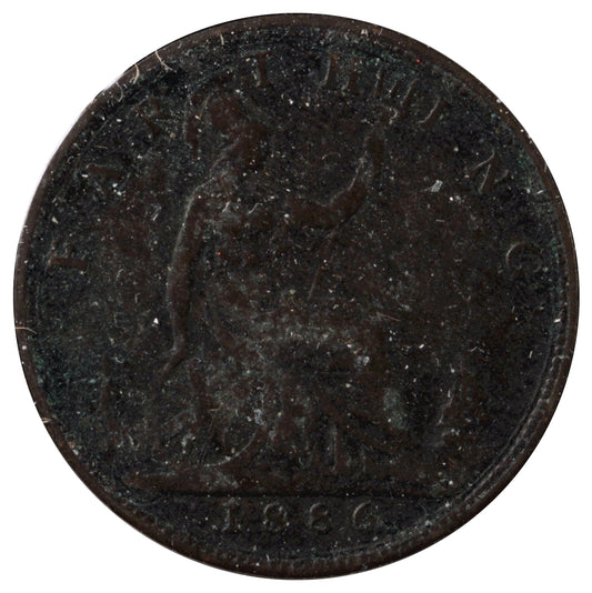 Great Britain 1886 Farthing F-VF (F15)