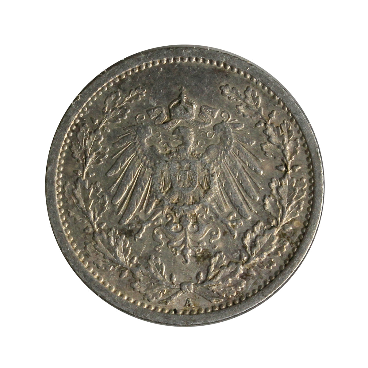 German Empire 1913A 1/2 Mark Extra Fine (EF40)