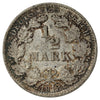 German Empire 1918F 1/2 Mark Extra Fine (EF40)