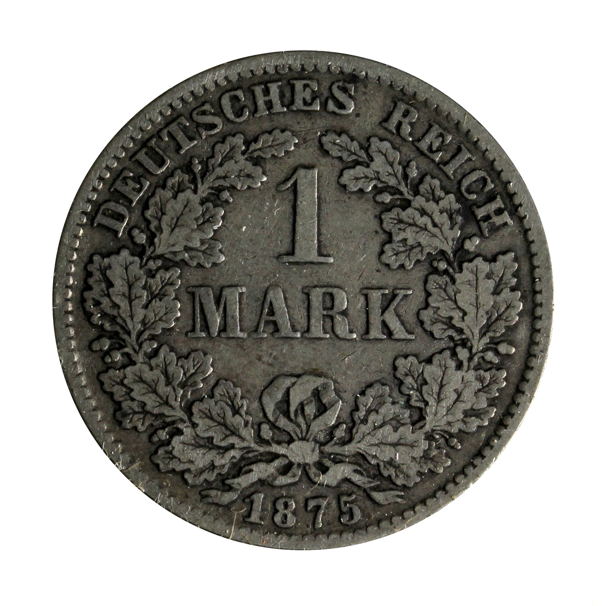 German Empire 1875D Mark Very Fine (VF20)