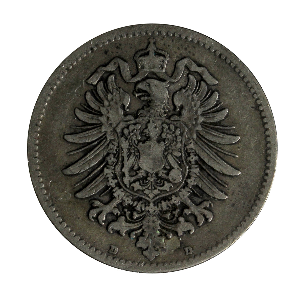 German Empire 1875D Mark Very Fine (VF20)