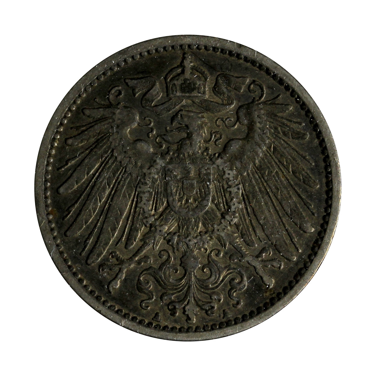German Empire 1907A Mark Almost Uncirculated (AU50)