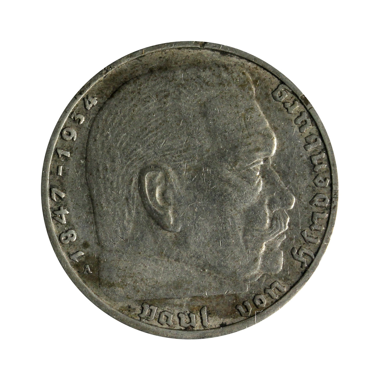 German Third Reich 1937D 2 Marks Very Fine (VF20)