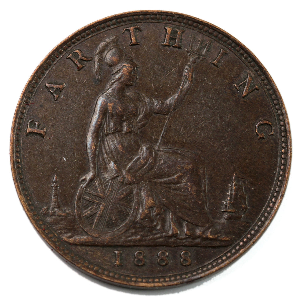 Great Britain 1888 Farthing Extra Fine (EF40) $