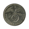 German Third Reich 1938A 5 Marks Almost Uncirculated (AU50)