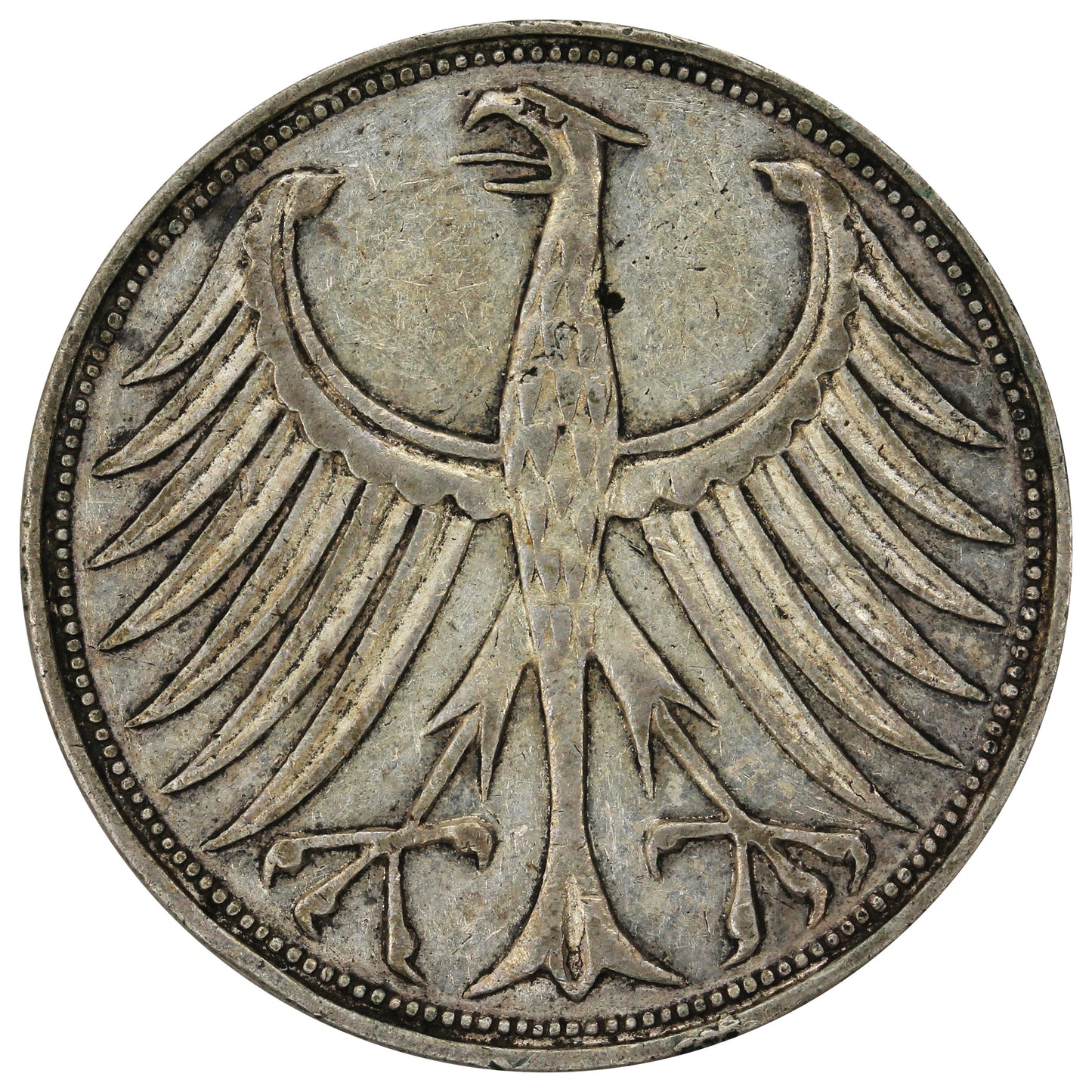 Germany 1957J 5 Marks Extra Fine (EF40)