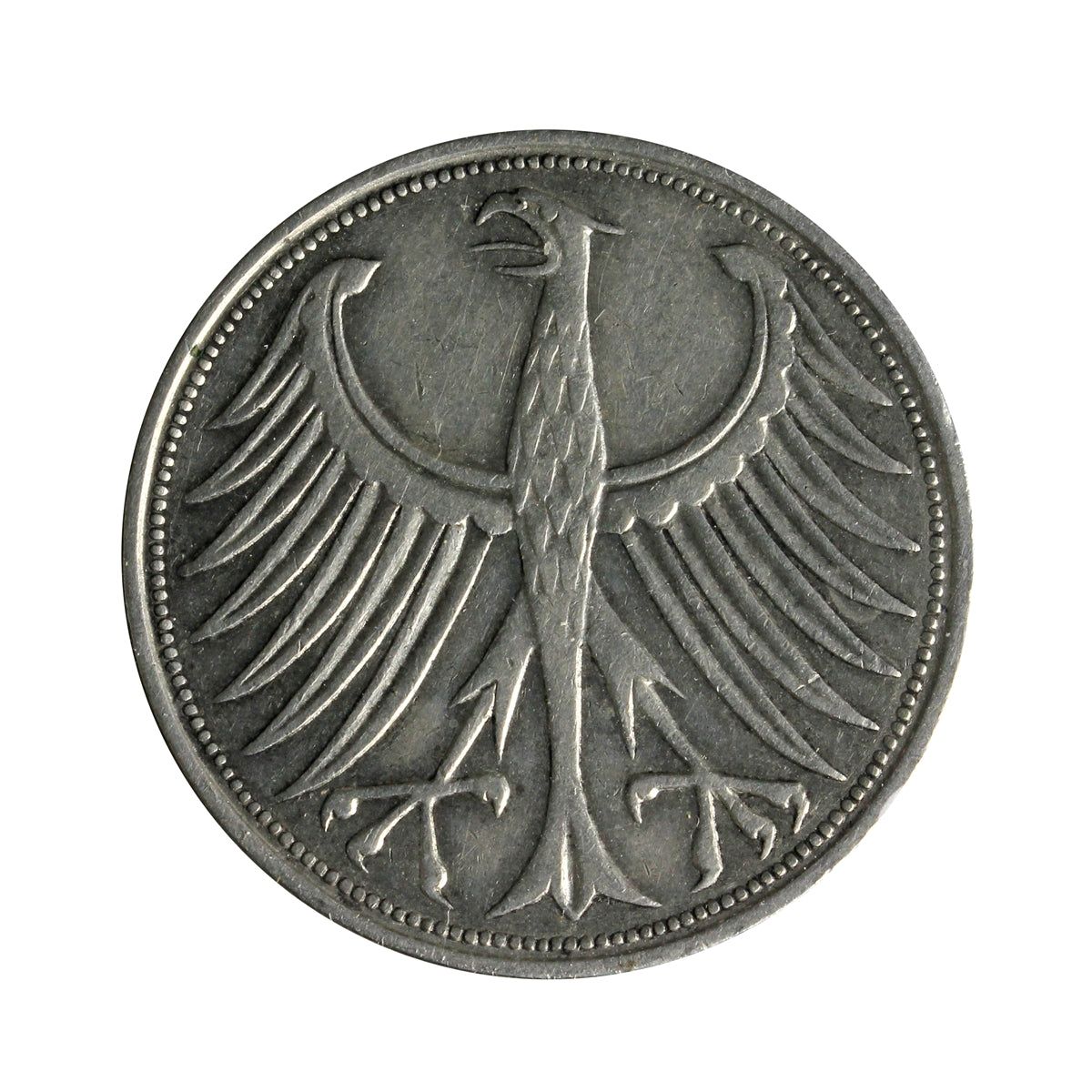 Germany 1958D 5 Marks Extra Fine (EF40)