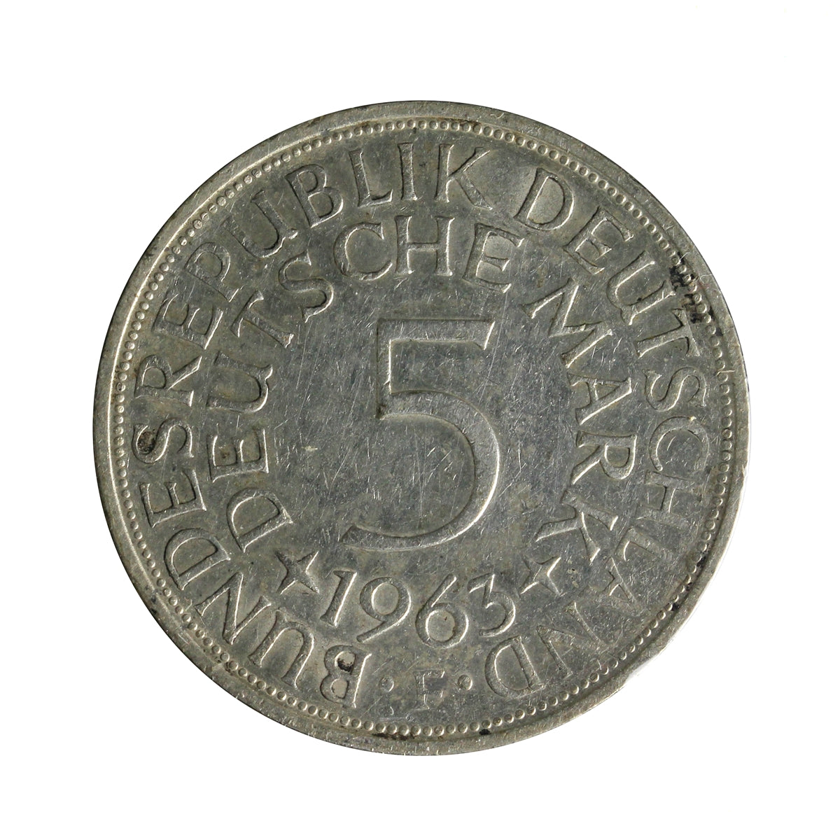 Germany 1963F 5 Marks Extra Fine (EF40)