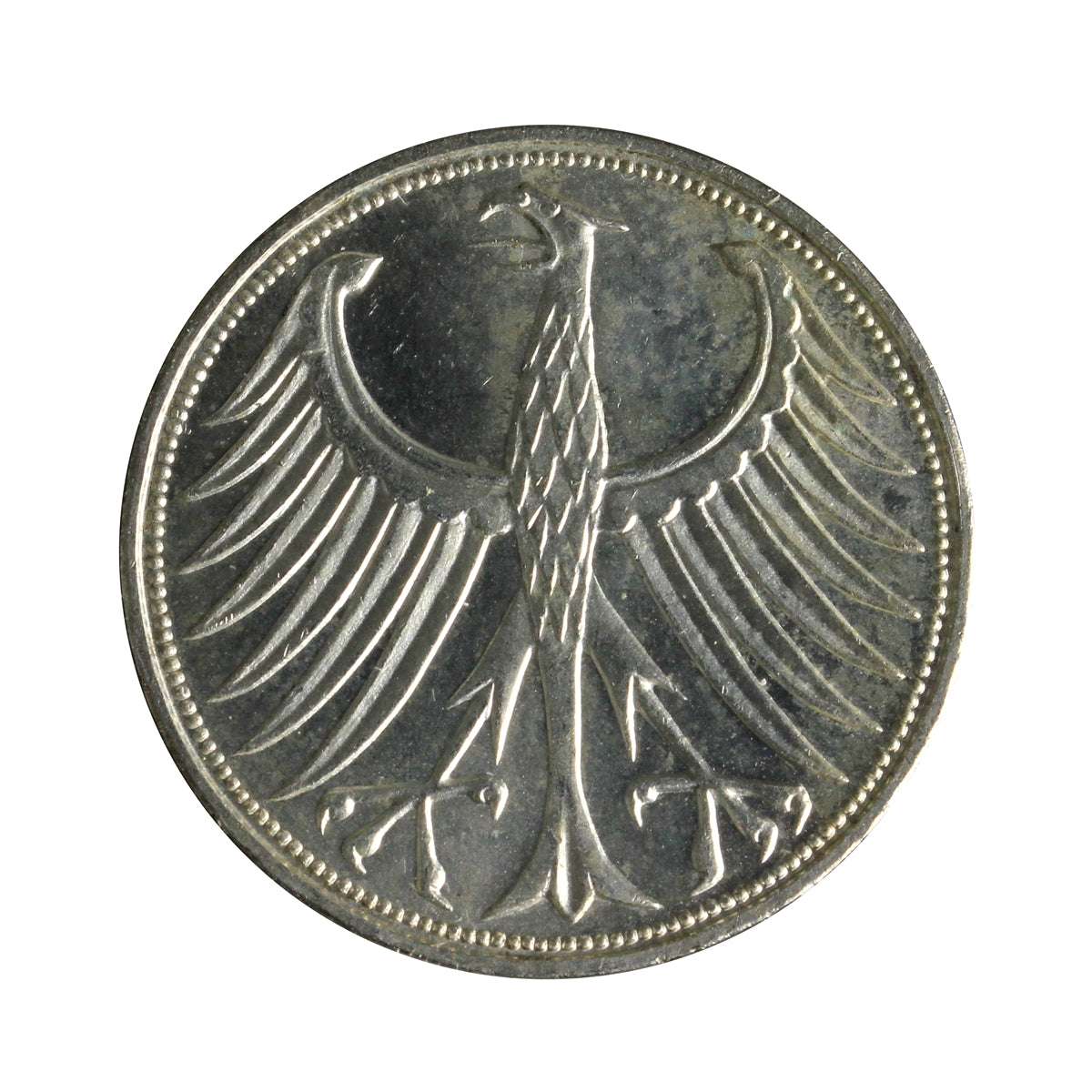 Germany 1966J 5 Marks Almost Uncirculated (AU50)
