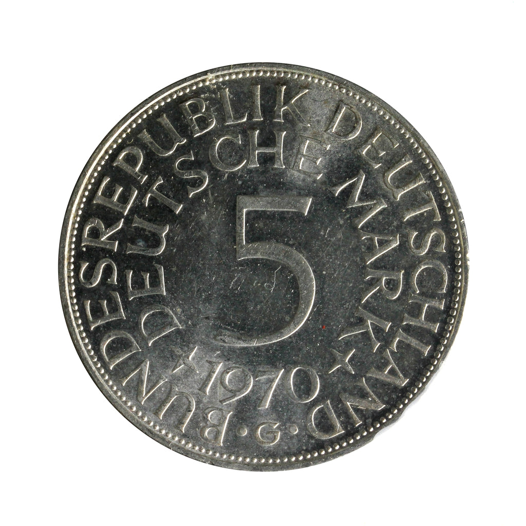 Germany 1970G 5 Marks Uncirculated (MS60)