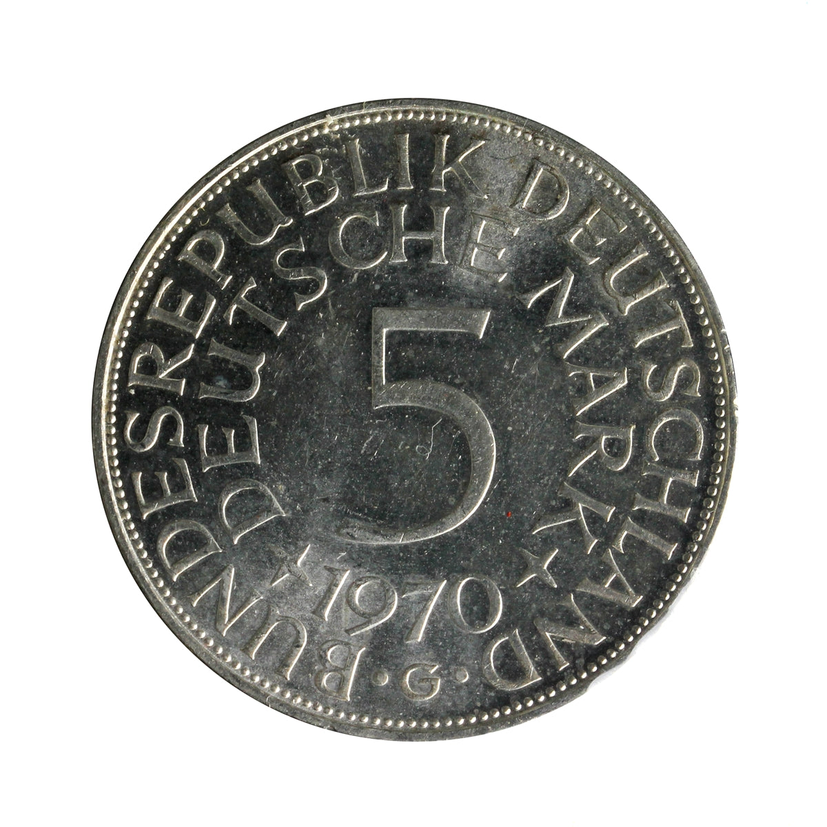 Germany 1970G 5 Marks Uncirculated (MS60)