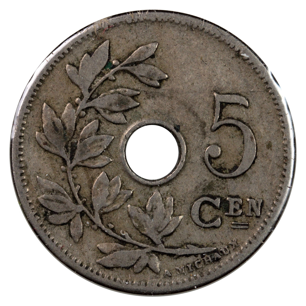 Belgium 1903 Dutch 5 Centimes VF-EF (VF30)