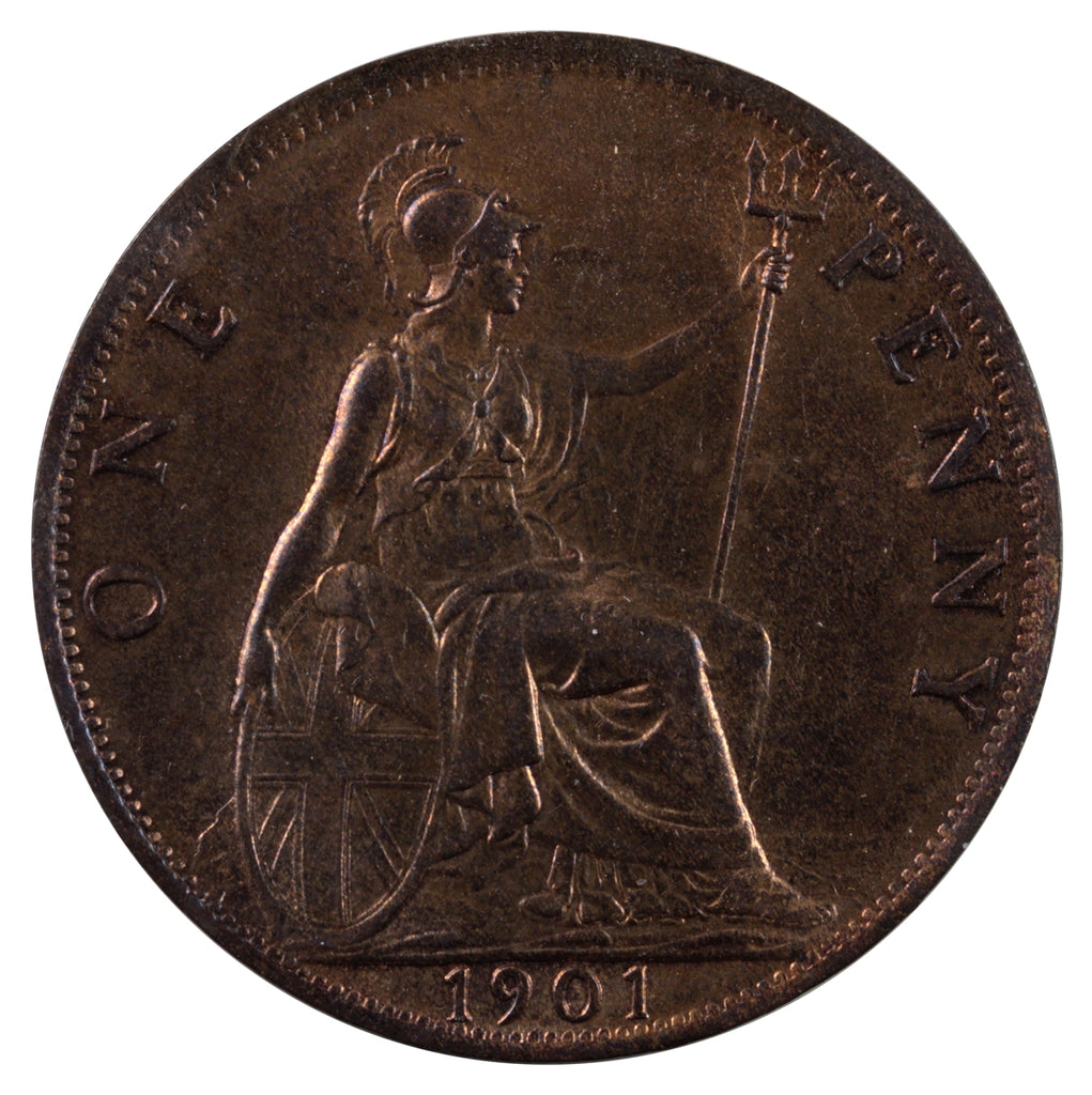 Great Britain 1901 Penny AU-UNC (AU55)