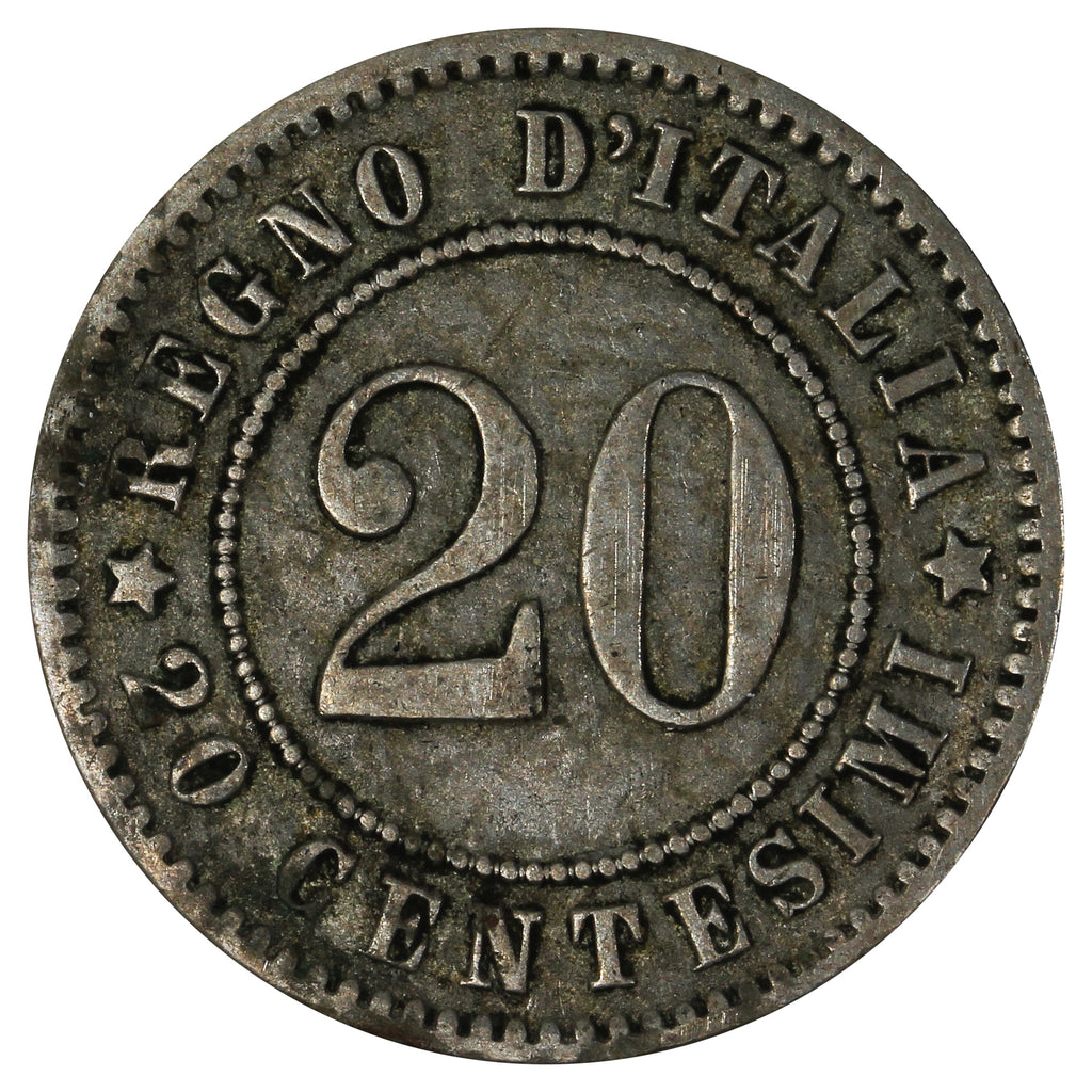 Italy 1894KB 20 Centesimi VF-EF (VF30)