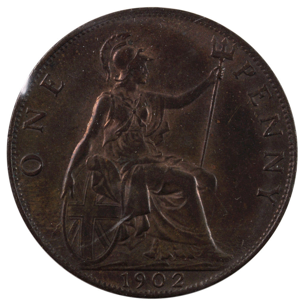 Great Britain 1902 Penny AU-UNC (AU55)