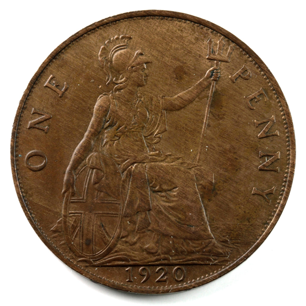 Great Britain 1920 Penny AU-UNC (AU55) $
