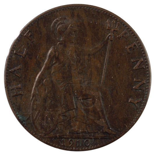 Great Britain 1910 1/2 Penny VF-EF (VF30)