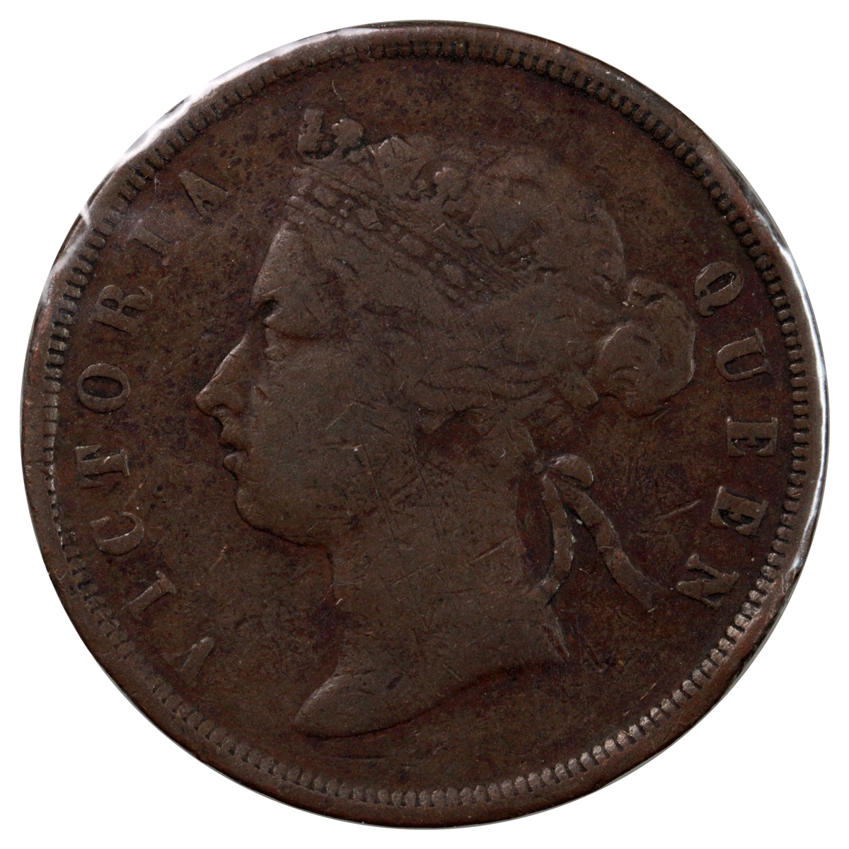 Straits Settlements 1872H Cent Very Fine (VF20)