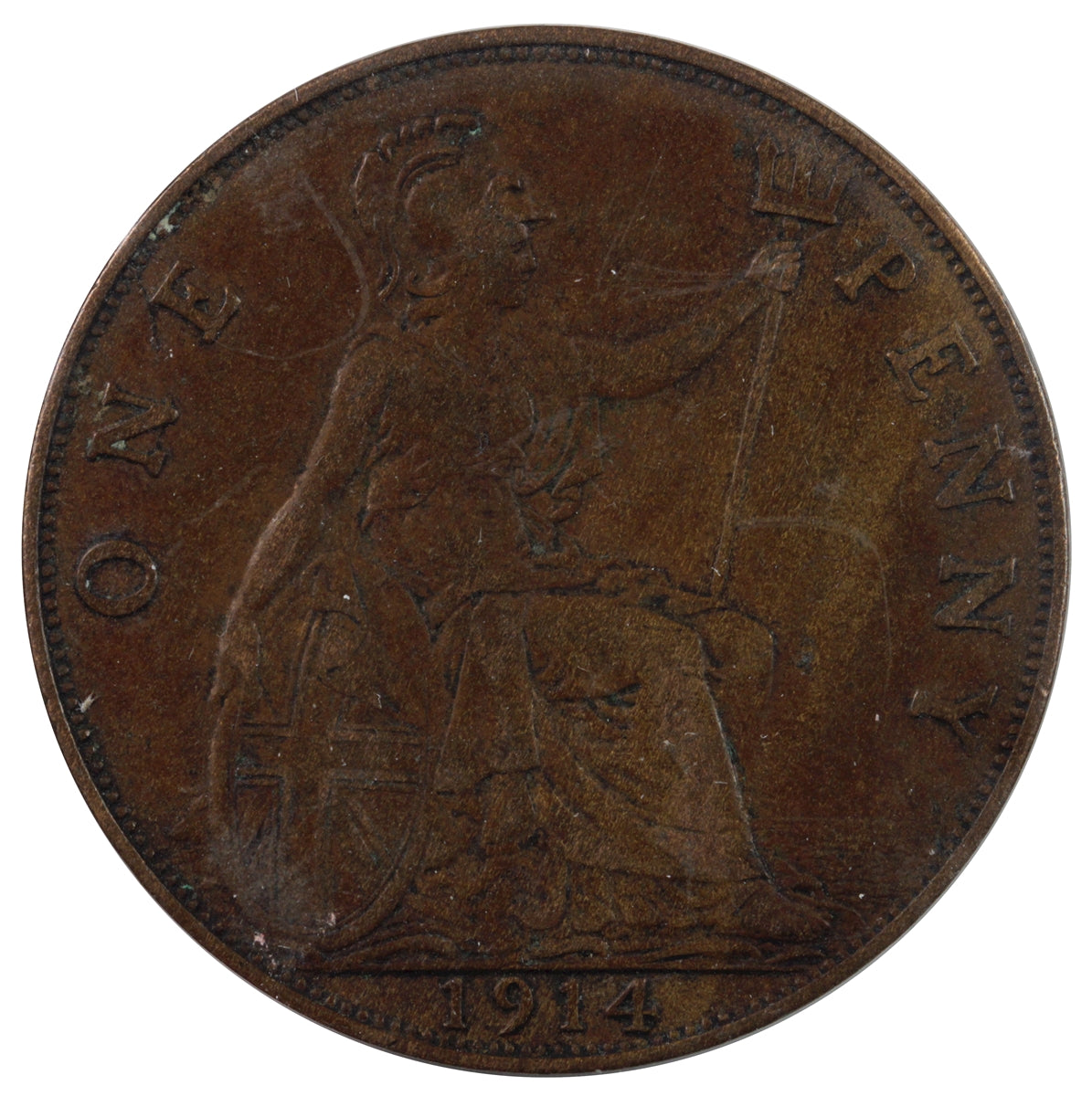Great Britain 1914 Penny VF-EF (VF30)