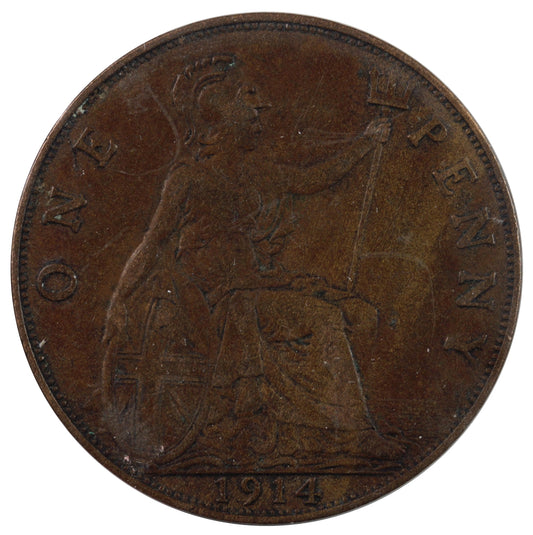 Great Britain 1914 Penny VF-EF (VF30)