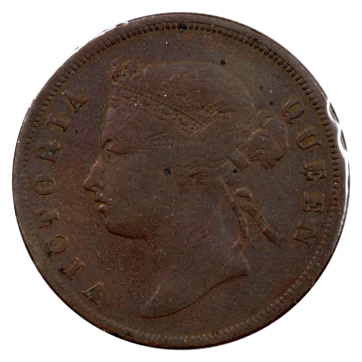 Straits Settlements 1889 Cent Very Fine (VF20)