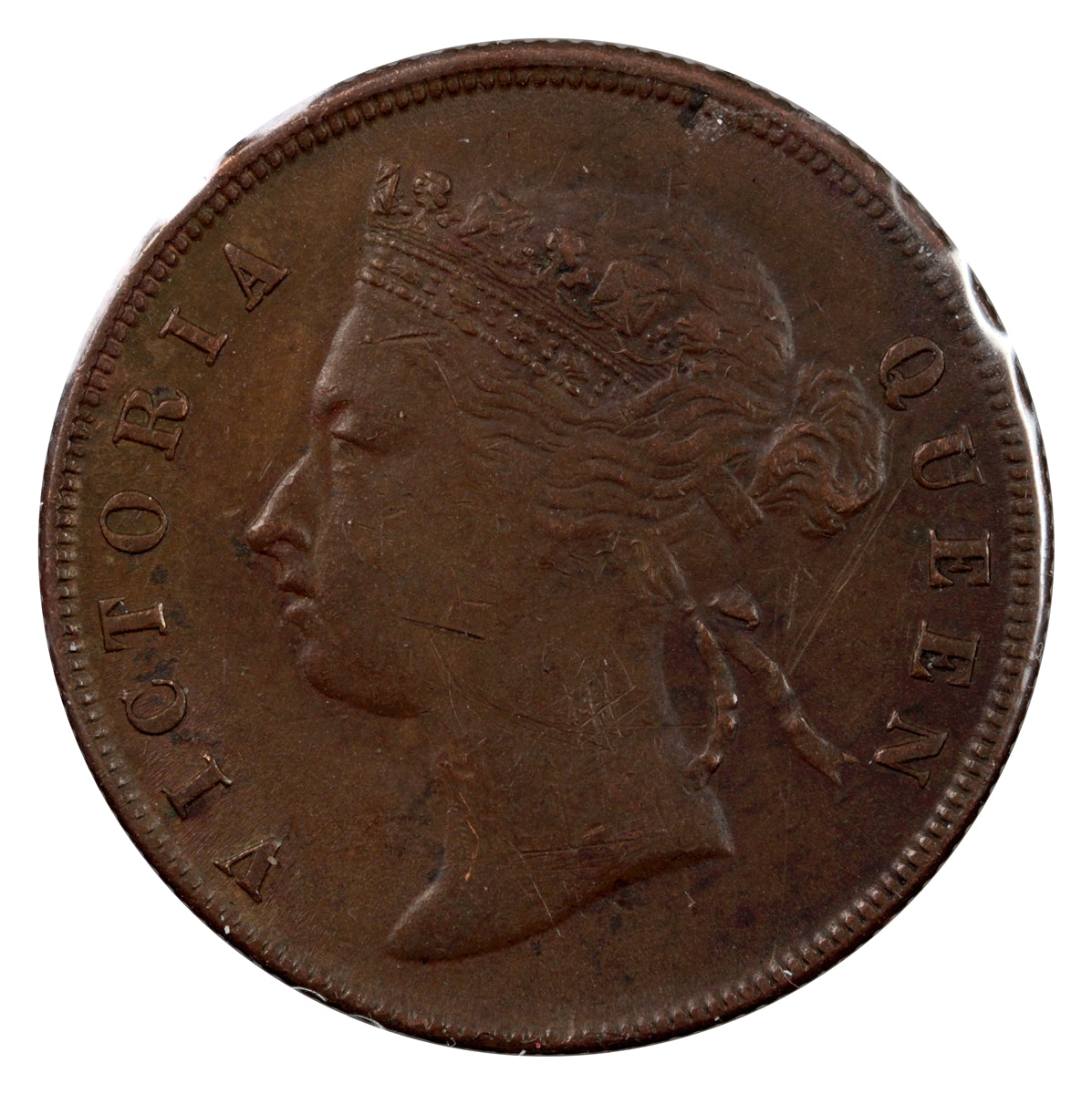 Straits Settlements 1901 Cent Extra Fine (EF40)