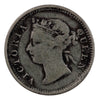 Straits Settlements 1887 5 Cents Fine (F-12)