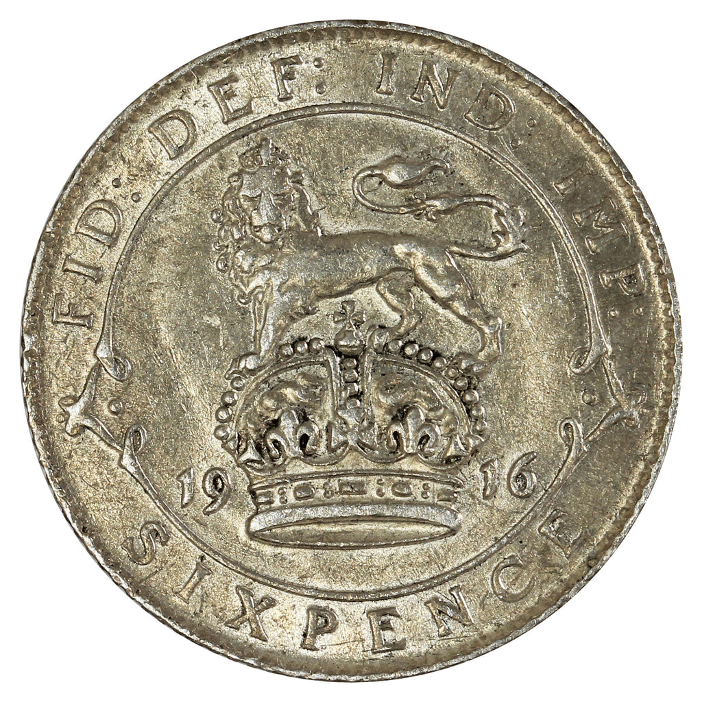 Great Britain 1916 6 Pence Extra Fine (EF40)